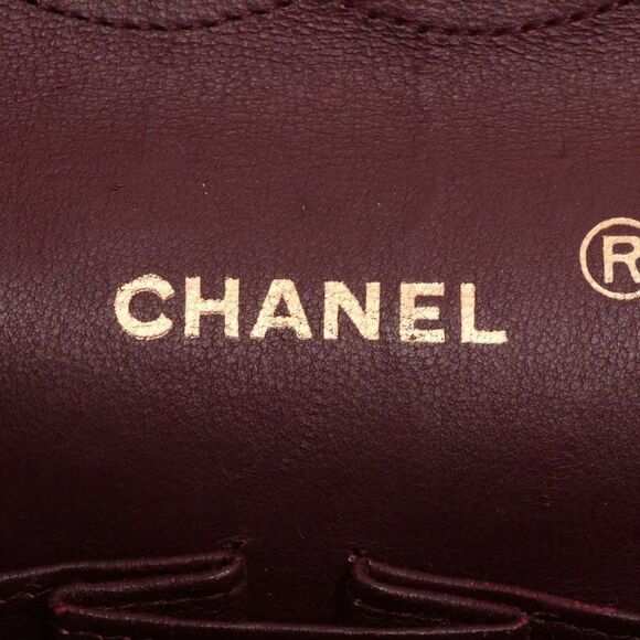 Chanel With Serial Seal Matelasse Lambskin Leather Double Flap 2WAY Chain - Picture 9 of 14